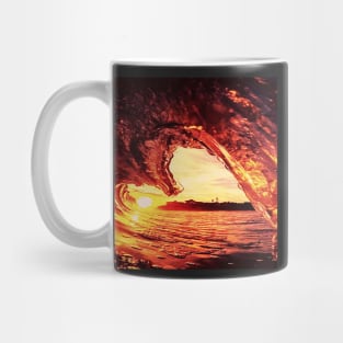 Sunset and the Beautiful Ocean Waves Mug